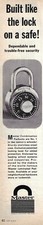 Master combination Lock Vintage 1967 Magazine Print Ad Rare