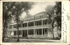 Sioux City,IA Riverside Boat Club Kropp 1907 Long Grove,Iowa Antique Postcard