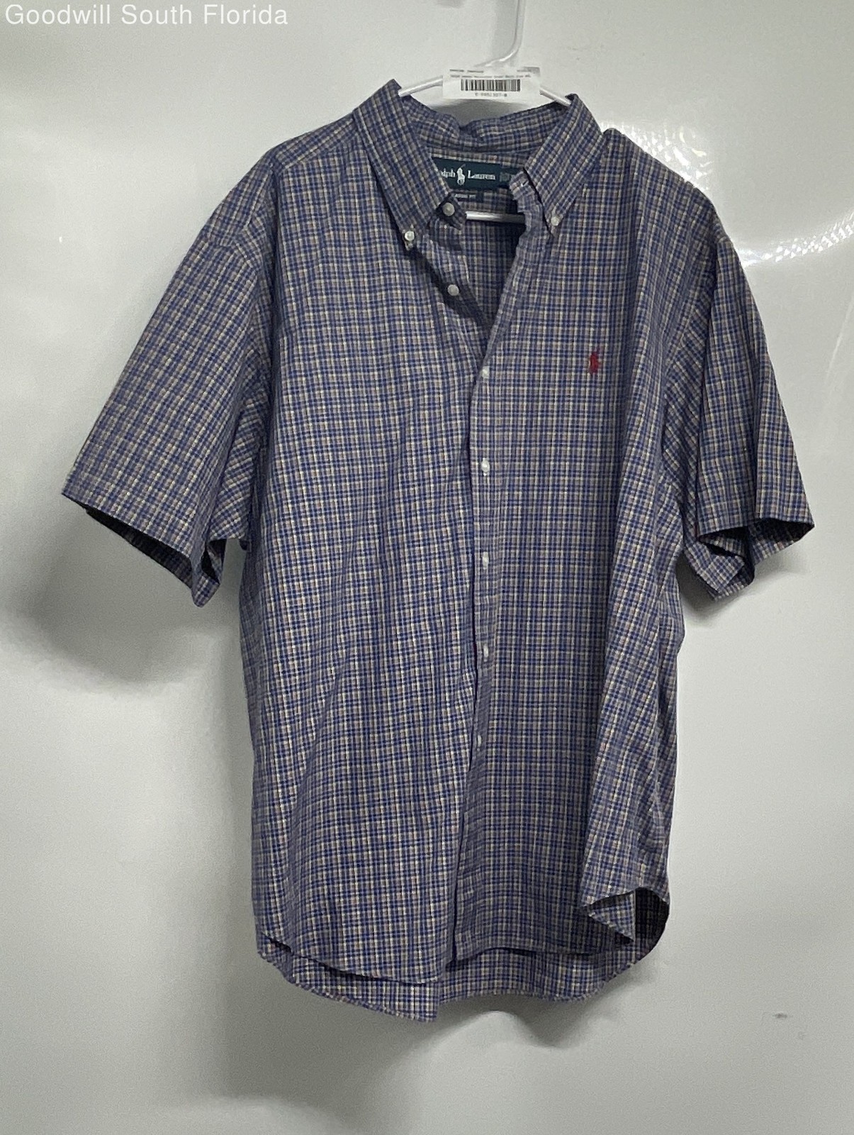 Ralph Lauren Mens Multicolor Plaid Classic Fit Button-Up Shirt Size 2XL