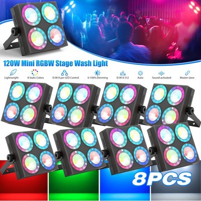 4LED RGBW Stage Light Audience Blinder PAR Light DMX Disco Event Show Party Club