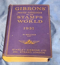 Gibbons' Priced Catalogue Of The Stamps Of The World,  1931, 37 edition