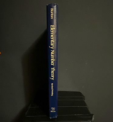 Elementary Number Theory Revised Printing Hardcover Textbook by David M. Burton