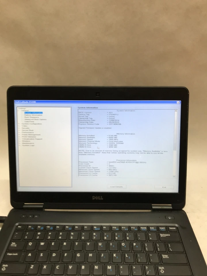 Dell Latitude E5440 14" Intel Core i5 6GB RAM NO HDD/OS For Parts/Repair READ DW - Image 2 of 4