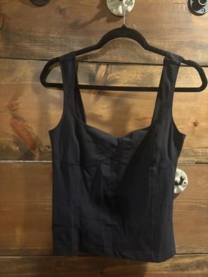 NWT  Free People Intimately Women Somewhere Sometime Cami Tank Top Size M Black