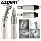 AZDENT Dental Slow Low Speed Handpiece Straight Contra Angle Air Motor 4/2Holes