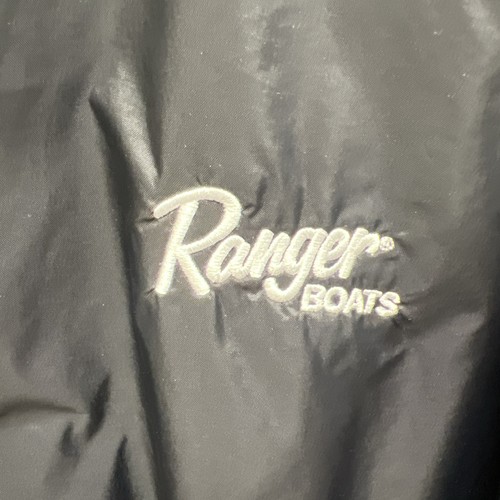 Vintage Champion Ranger Boats Sz X-Lg Black Nylon Pullover Windbreaker - Picture 2 of 6
