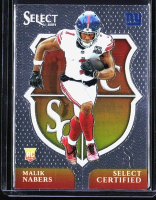 2024 Panini Select Select Certified Rookies Malik Nabers #6 New York Giants