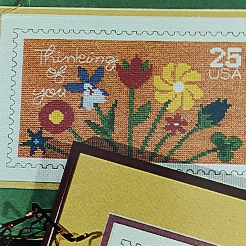 Heritage Series Birthday, Best Wishes Postage Stamp Cross Stitch Patterns - Image 2 of 4