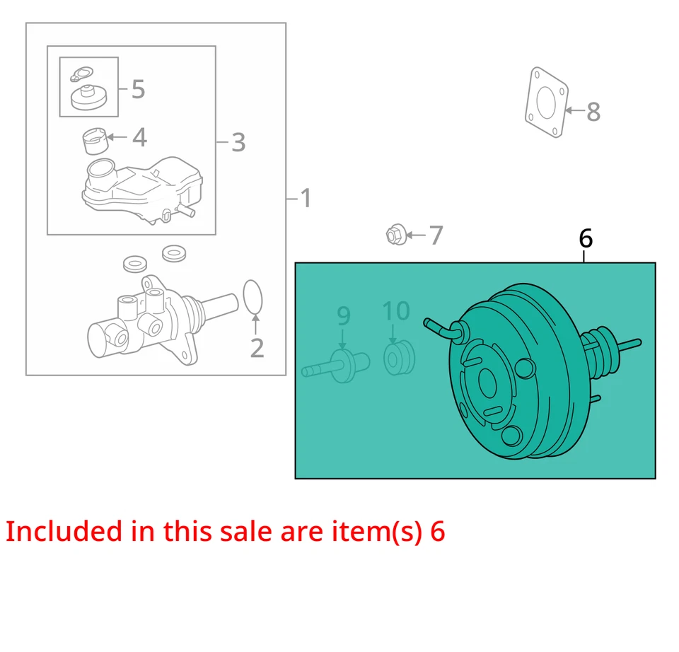 Amplificador de freno eléctrico Scion xB 2009 fabricante de equipos originales 148 k millas - LKQ402829465 Foto 4 de 4