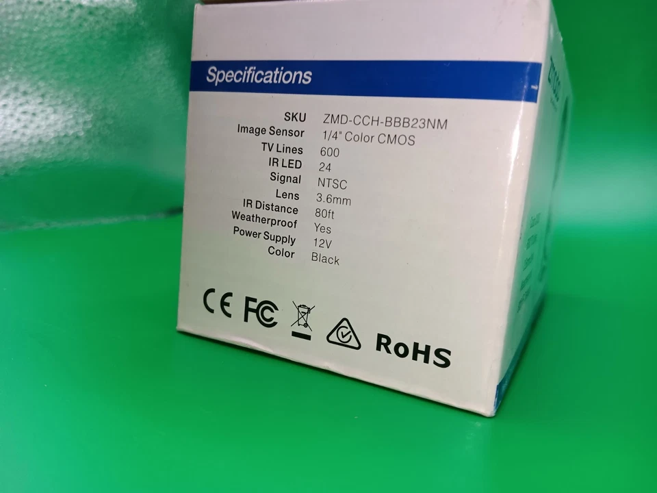 ZMODO 1/4" Color Bullet Camera Model ZMD-CBR-BBB23NM - Image 4 of 4