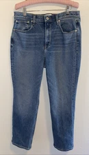 AYR The Yes Yes Yes Women’s Jeans Size 32 High Rise Straight Leg Denim Inseam 26