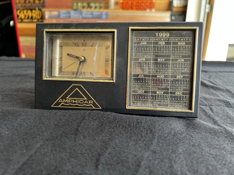 Amphicar Advertising Clock / Calendar 