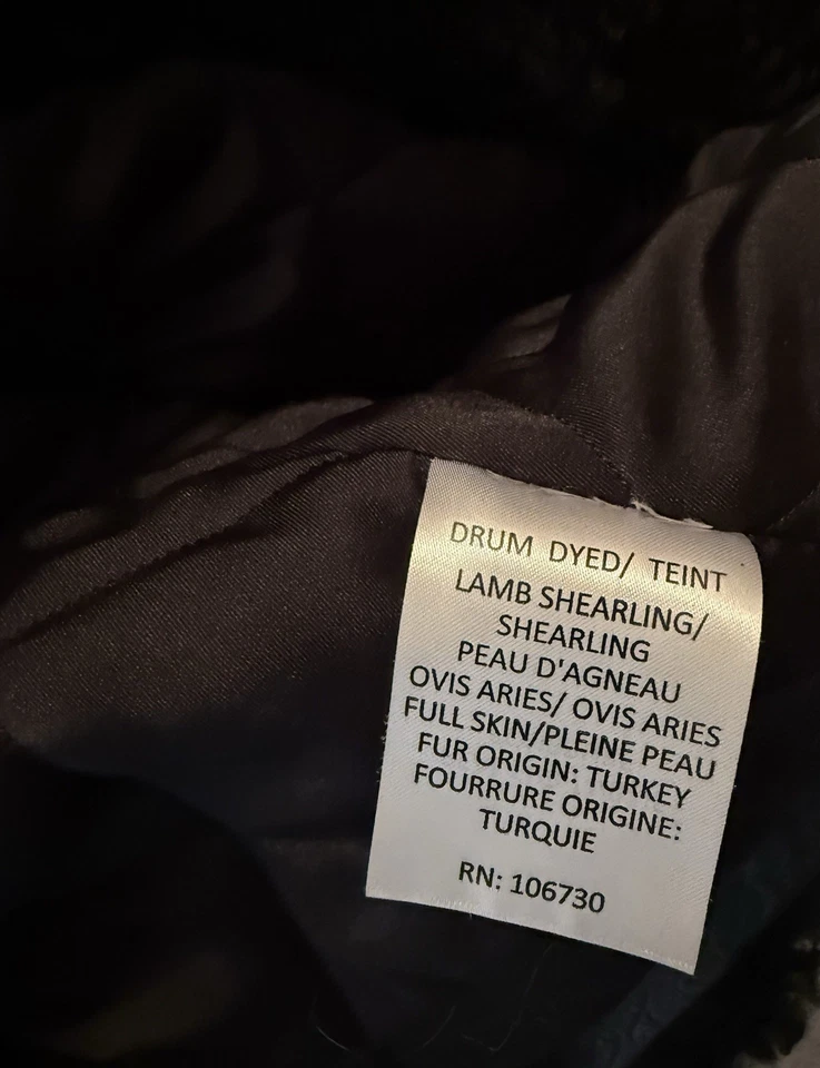 Chaqueta corta de cuero de oveja Blach Lamb talla S Foto 3 de 4