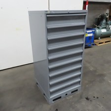 Lista 9 Drawer Industrial Parts Tool Storage Shop Cabinet 28 X 28 X 60 H
