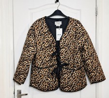 Urban Bliss Jacket Blazer Women’s Leopard Animal Print Retro 90s Boho Casual  