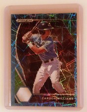 2021 Panini Prizm Draft Picks Carson Williams #PDP28 Blue Velocity Prizm (RC) SP