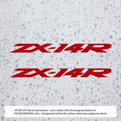 2x) ZX-14R ZX14R Decal Vinyl Stickers for Motorcycle | Fender Gas