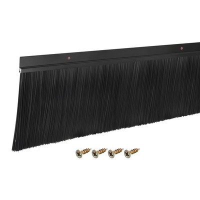 Door Brush Bottom Sweep H-Shape 4.7'' PP Brush (47'' L, Black)