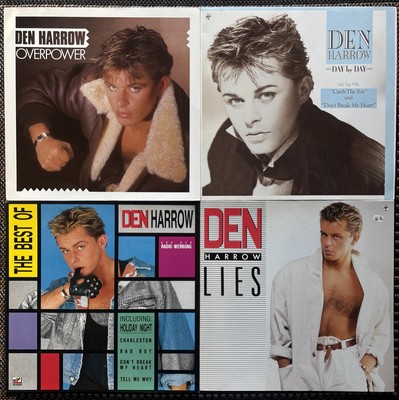 4x Den Harrow - OVERPOWER 1985 PROMO, Day By Day 1987, Lies 1989 & Best Of 1989