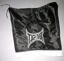 TAPOUT Vintage Black Draw String MMA Boxing Shorts Trunks Men's 42