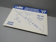 1997 KTM 125 VC ENGINE MOTOR SPARE PARTS MANUAL TECHNICAL DATA