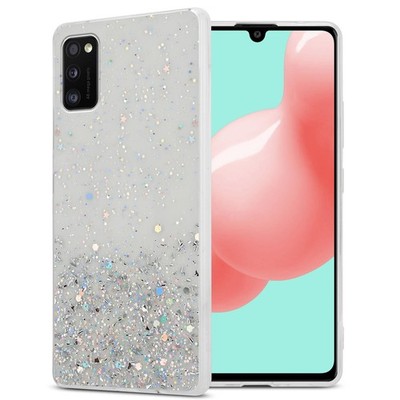 Case for Samsung Galaxy A41 Protection Cover TPU Silicone Glitter