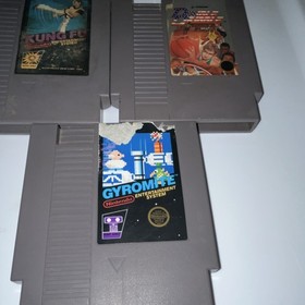 Nintendo NES Gyromite Kung Fu Double Dribble, Multiplayer Game Lot