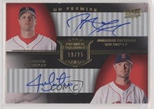 2008 UD Premier Pairings 19/25 Jonathan Papelbon Jon Lester #PRP-PL Auto uk2