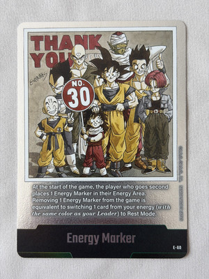 Silver Energy Marker E-60 Dragon Ball Fusion World NM SB01 e60