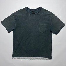 ZARA Double-Layer Washed Gray T-Shirt Uomo Grigio L
