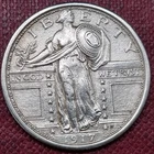 1917 Type 1 Standing Liberty Quarter 25c BU UNC Uncirculated Full Head #100238