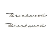 1958-1959 Chevy Brookwood Wagon Rear Doorquarter Scripts Pair