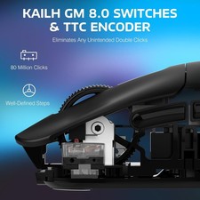 ATTACK SHARK X3 Lightweight Wireless Gaming Mouse, 49g Tri-Mode BT 2.4G USB-C 8