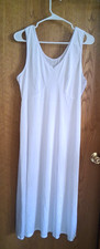 White Chemise 1X Lingerie Essentials 45" Long Full Slip Gown Women's nightgown