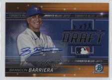 2022 Bowman Draft Night Orange Refractor 15/25 Brandon Barriera #BDN-8 Auto 1eg1