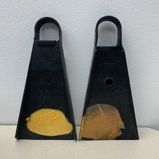 Pacific South Swell VIPER Yellow Dot Swim Fins PSS Bodyboard XSmall 6-7 USA Read