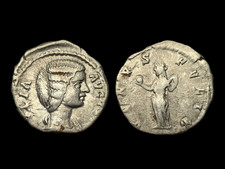 Julia Domna AR Denarius Rome Venus standing left 196-211 AD - VF