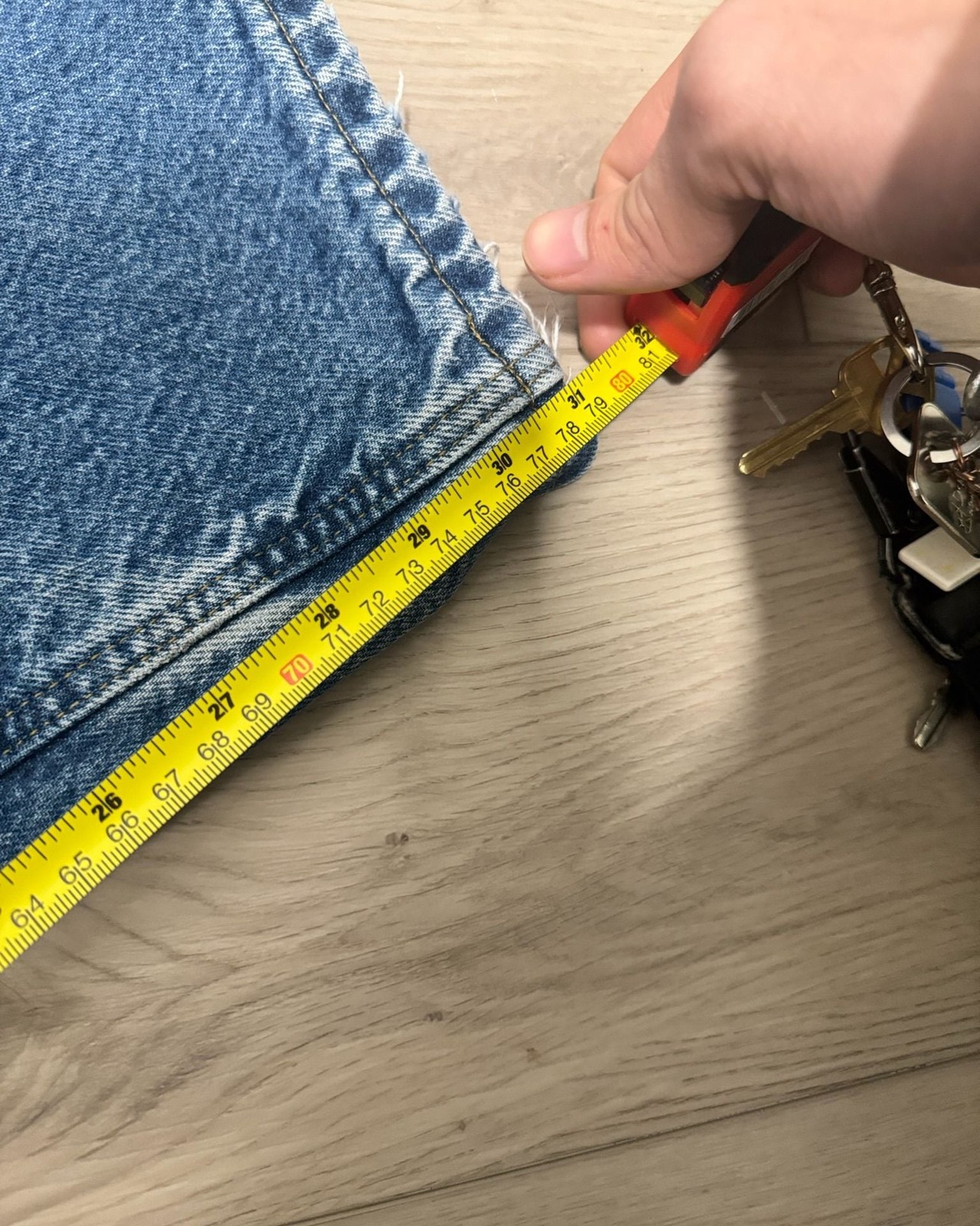 Vintage Carhartt Blue Flannel Lined Straight Leg Denim Work Jeans thumbnail 6