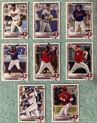 2021 Bowman Draft MLB MINNESOTA TWINS Team Set... 1st Bowmans, Loaded!!!