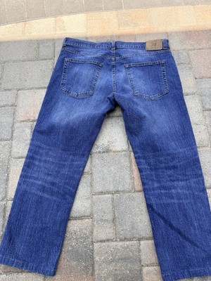 True Craft Size 36x30 Slim Fit Blue Denim Men's Jeans Straight Leg