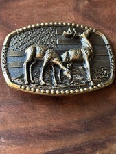 Men Metal Cowboys Belt Buckle Deer Nature Hunter Western Perfect Christmas gift
