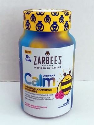 Zarbee's Children's Calm ~ 30 Gummies Each Raspberry Flavor-EXP: 09/2026