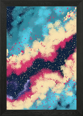 Schönes gerahmtes Wandbild Poster Leinwanddruck Bild abstraktes Design