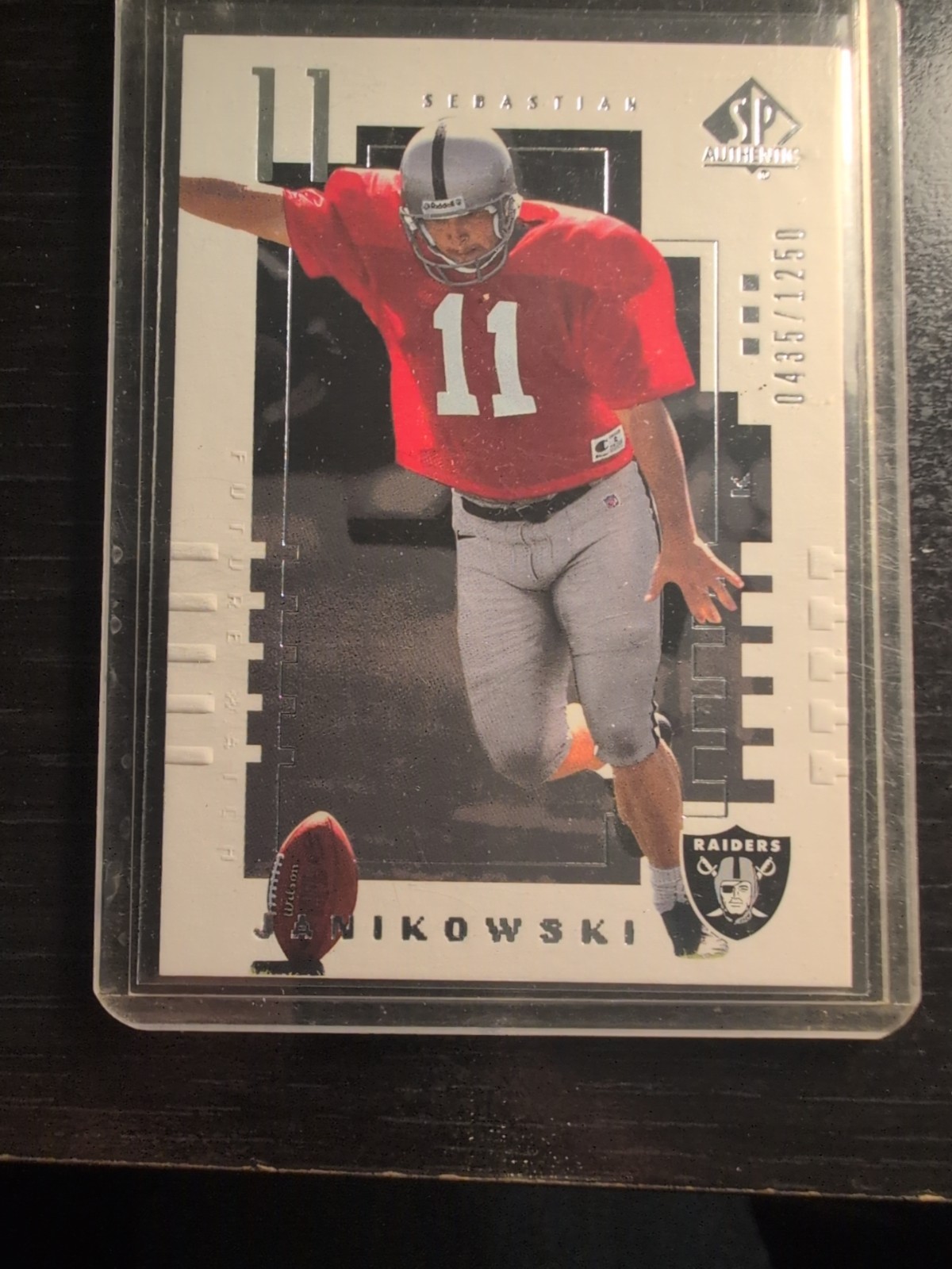 2000 SP Authentic - Sebastian Janikowski #112 0435/1250 (RC)