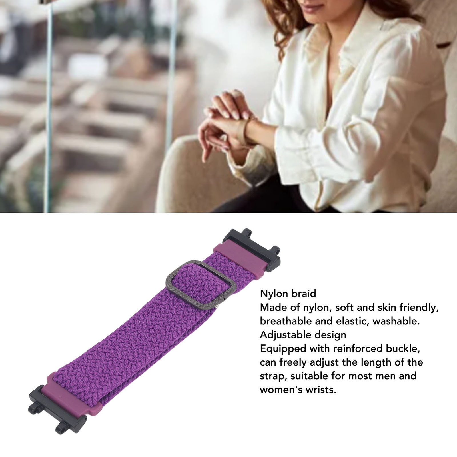 ¸Nylon Weaving Watchband Installation Weaving Watch Strap Soft Skin Frien HG5