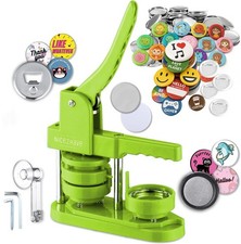 Button Maker Machine 2.25 Inch Pin Kit - Single Green inch,