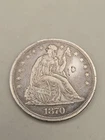 1870 Seated Liberty Silver Dollar $1 - Philadelphia Mint