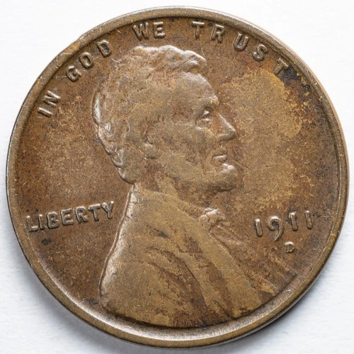 1911-D Lincoln Wheat Penny Denver Mint Very Fine (VF)