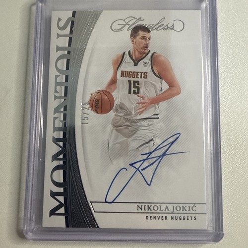 15/25 JSY# 1/1 ! 2021-22 Panini Flawless Nikola Jokic Momentous Auto #MMA-NKJ