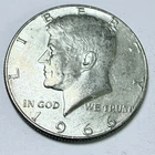 1966 Kennedy Half Dollar 40% Silver, Circulated Coin #7158
